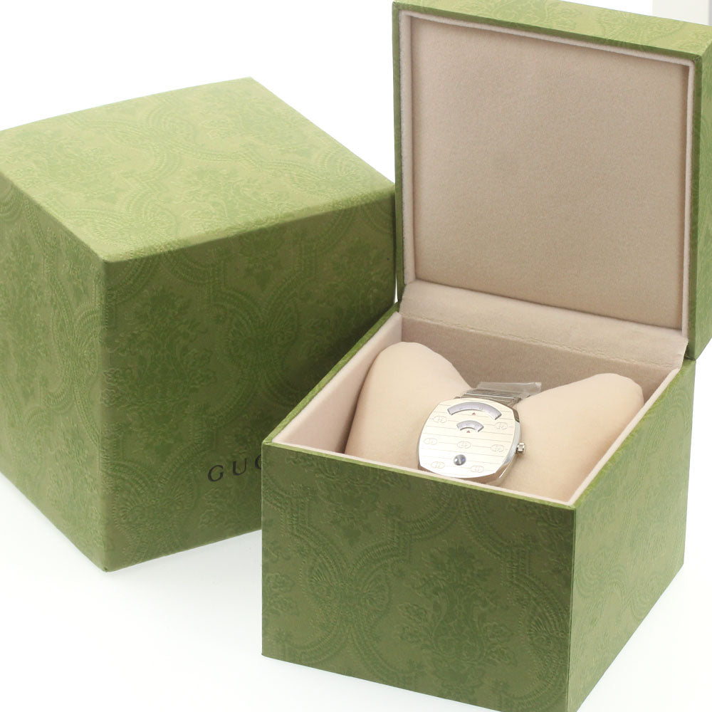 GUCCI 157.4/YA157401 Grip Watch Date Quartz Men's Watch Excellent Condition with Inner Box