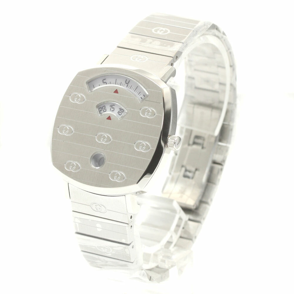 GUCCI 157.4/YA157401 Grip Watch Date Quartz Men's Watch Excellent Condition with Inner Box