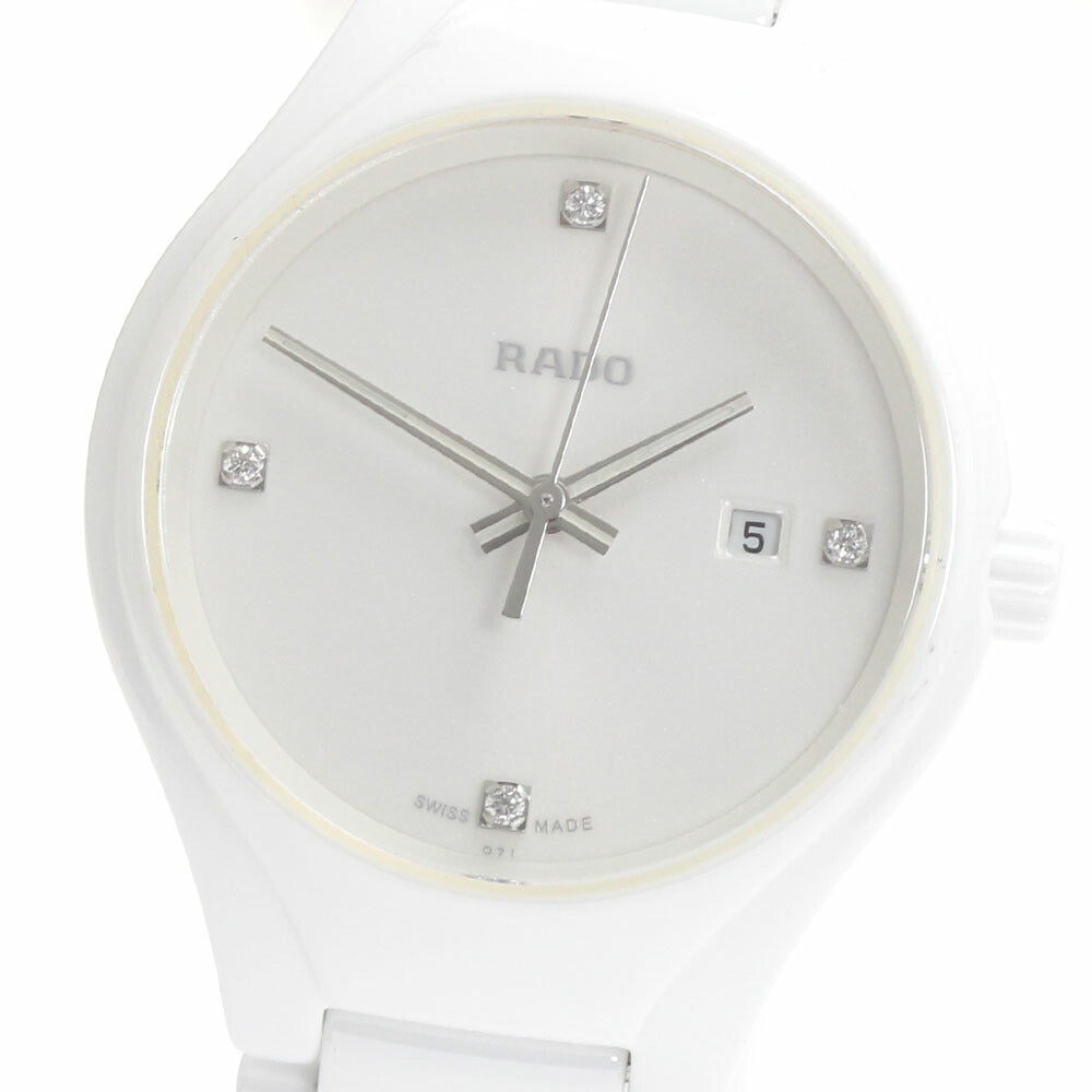 RADO R27061712 True 4P Diamond Date Quartz Ladies Watch Excellent Condition with Warranty.