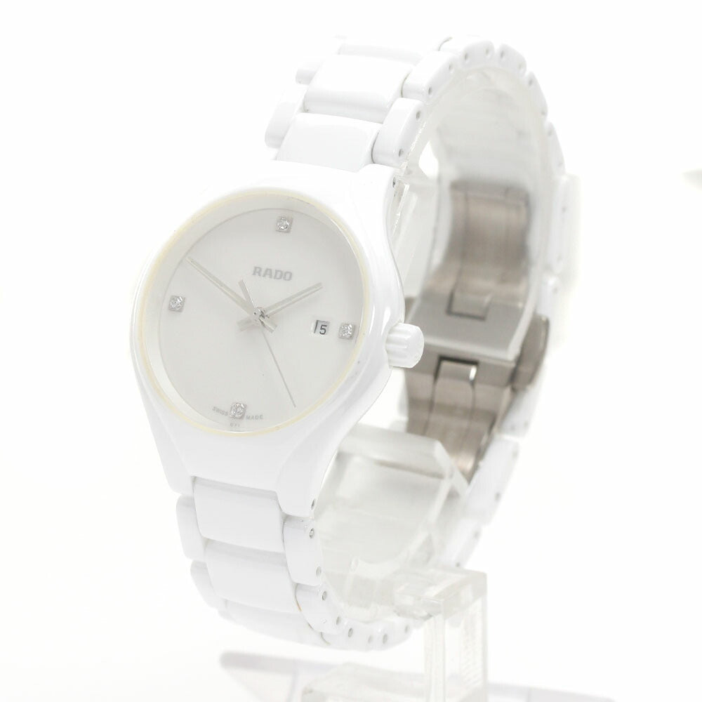 RADO R27061712 True 4P Diamond Date Quartz Ladies Watch Excellent Condition with Warranty.