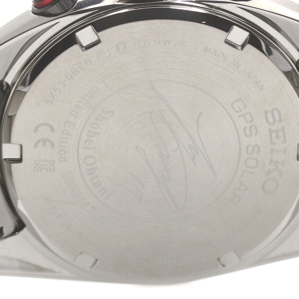 SEIKO SBXC081/5X53-0BE0 Astron Shohei Ohtani Limited Edition Limited to 1700 Pieces Solar Powered Radio Controlled Men's Watch Excellent Condition with Box and Warranty.