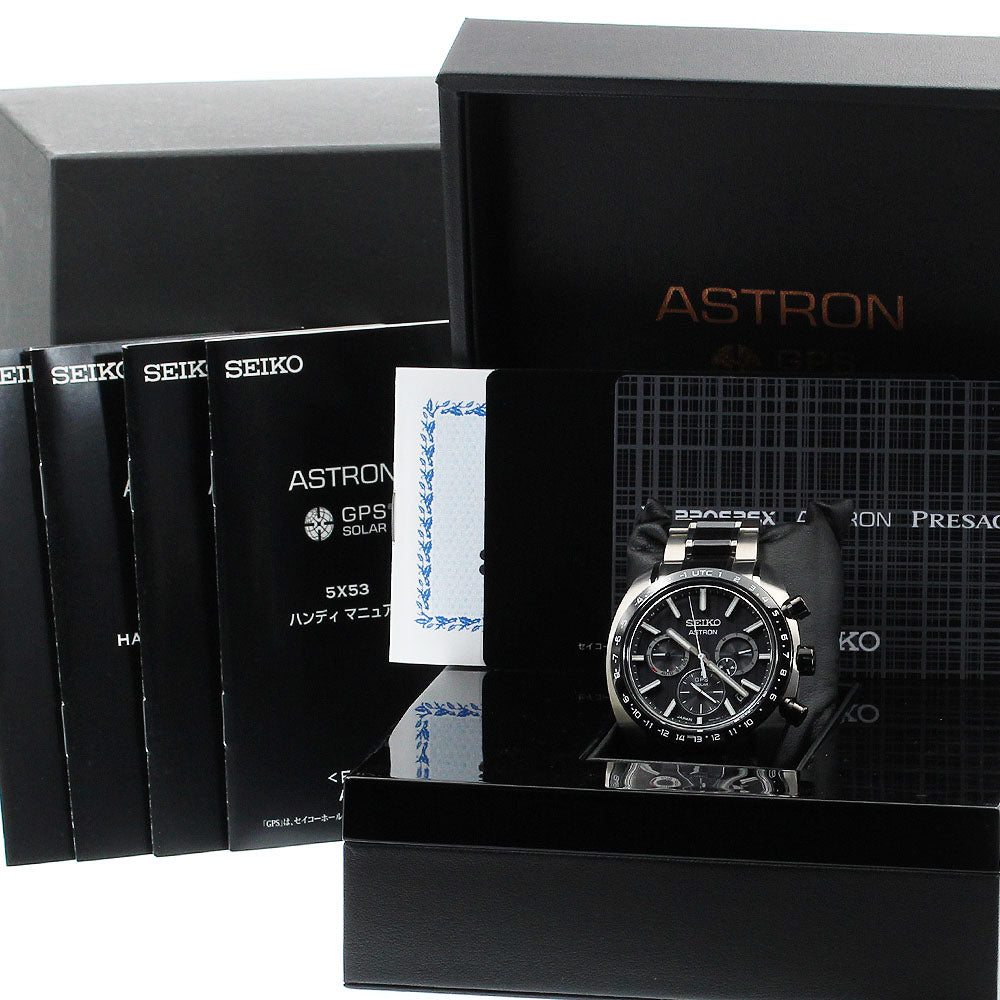 SEIKO SBXC085/5X53-0BF0 Astron GPS Solar Radio-Controlled Men's Watch Excellent Condition with Box and Warranty.