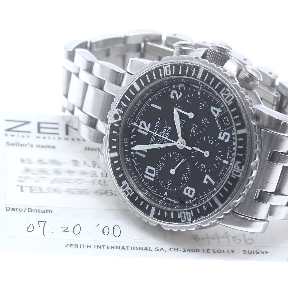 ZENITH 01/02.0470.405 Rainbow Flyback El Primero Automatic Men's Watch with Warranty
