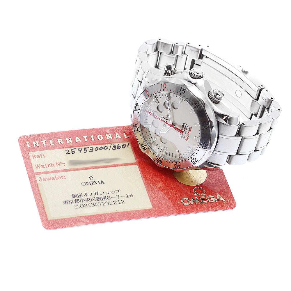 OMEGA 2595.30 Seamaster 300 Apnea Jacques Mayol Chronograph Automatic Men's Watch with Warranty