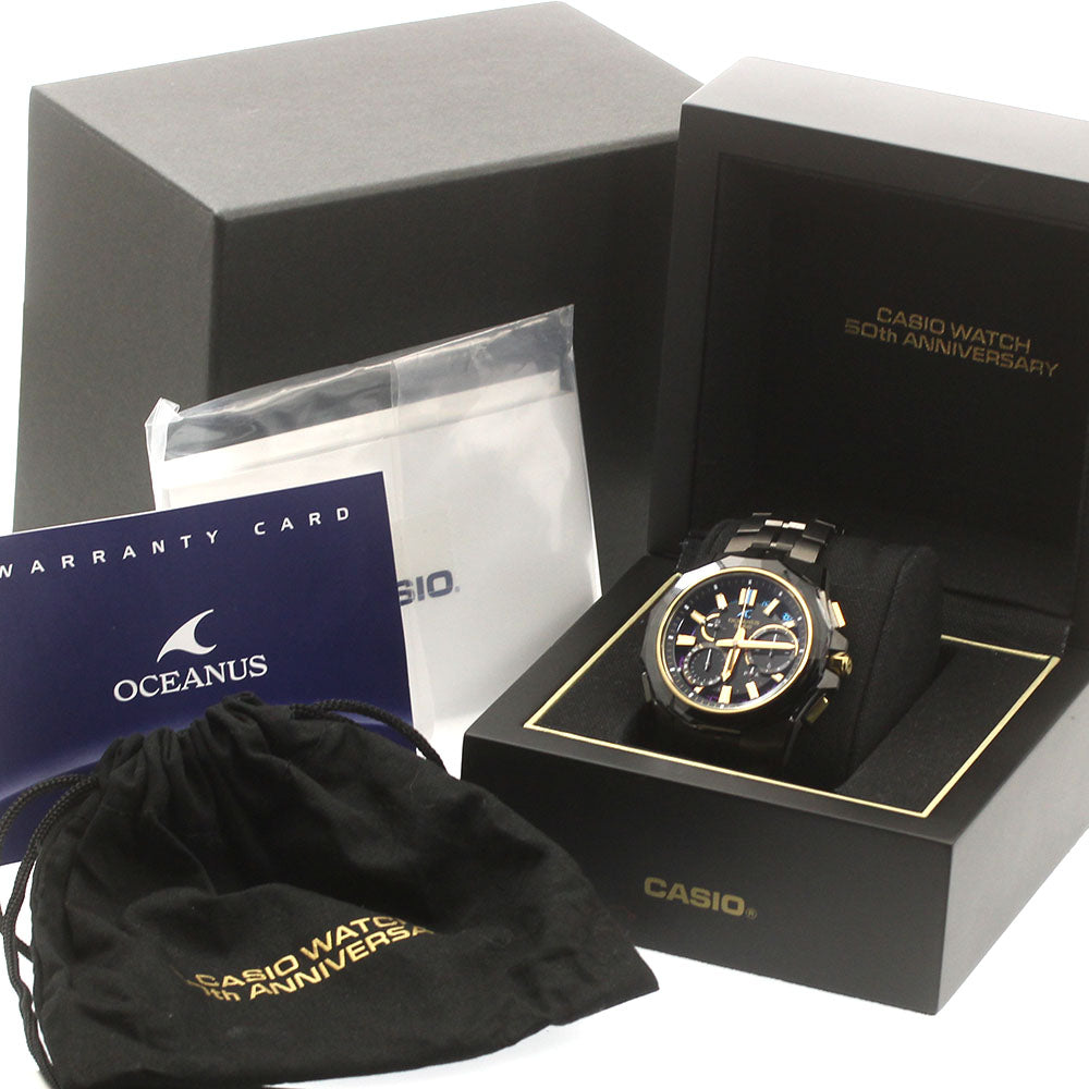 CASIO OCW-SG1000ZE-1AJR Oceanus 50th Anniversary Limited Edition (350 pieces worldwide) Solar-powered radio-controlled men's watch in excellent condition with box and warranty.