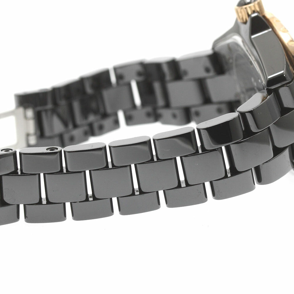 CHANEL H2543 J12 33MM Black Ceramic 11P Diamond YG Bezel Quartz Ladies