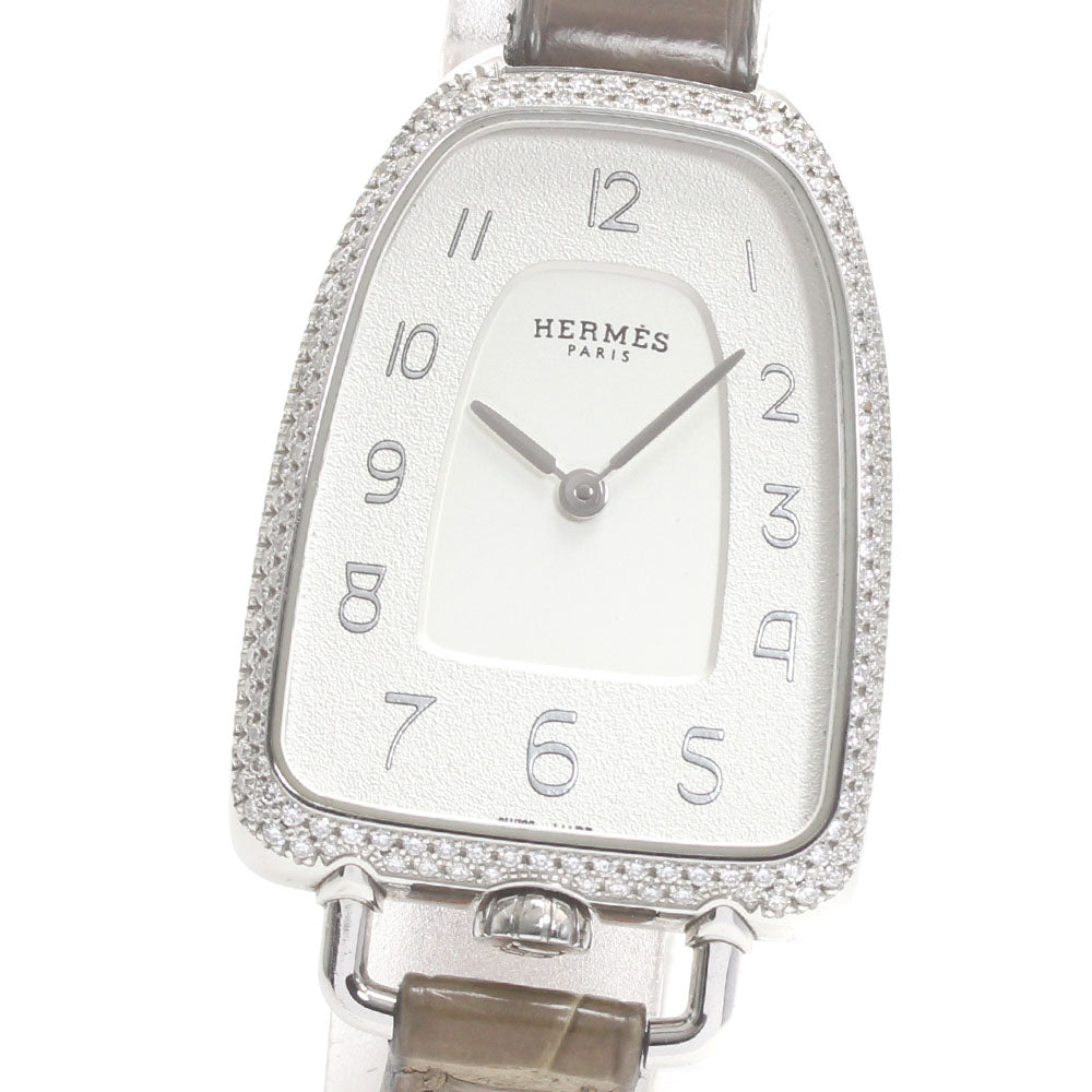 HERMES GA1.230 Galop de Diamond Bezel Quartz Women's Watch