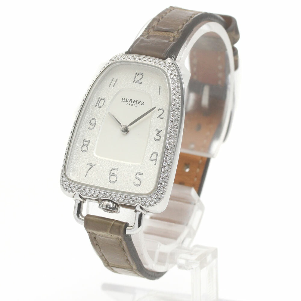 HERMES GA1.230 Galop de Diamond Bezel Quartz Women's Watch