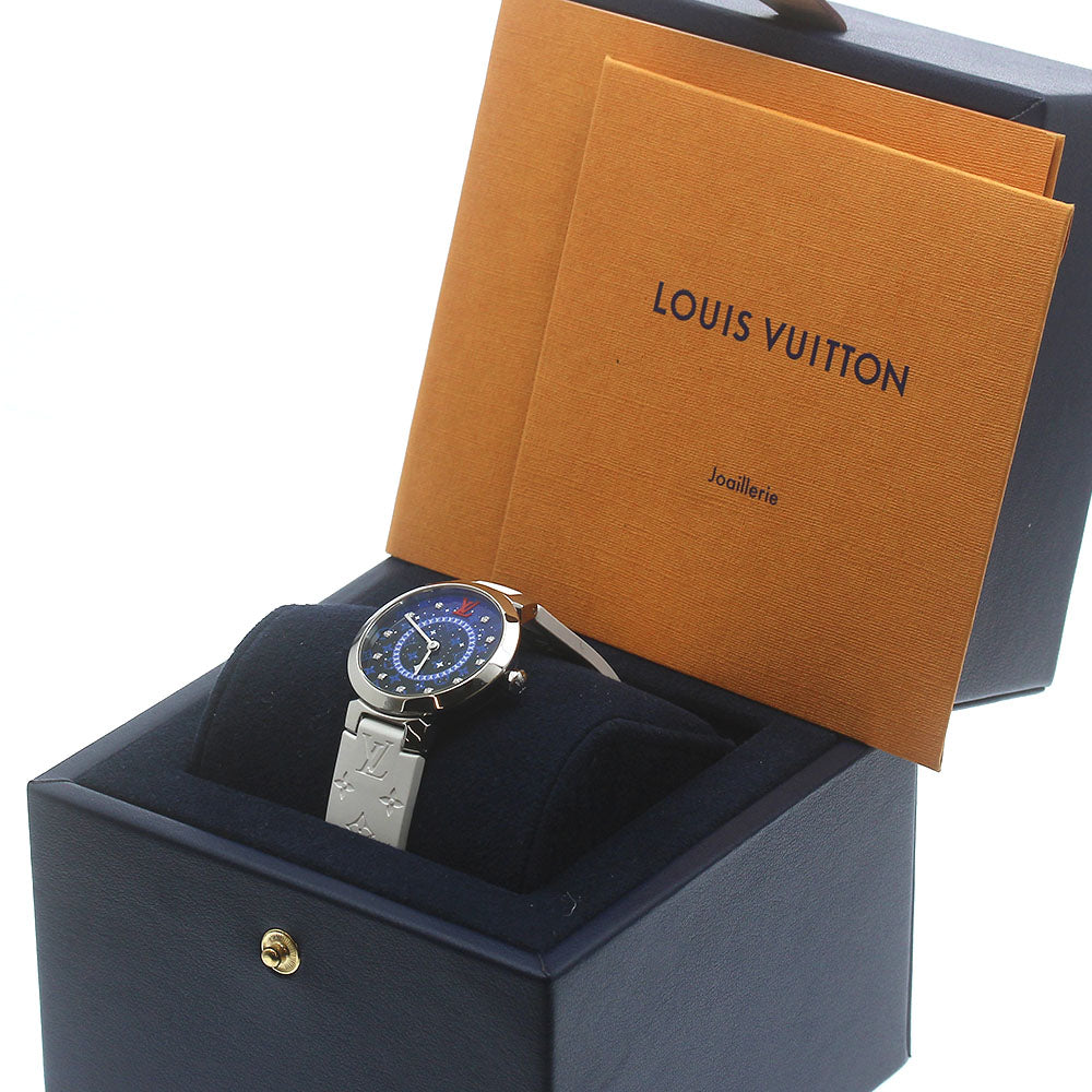 LOUIS VUITTON QA171 Tambour Slim PM Kobe Store Limited Edition 11P Diamond Quartz Ladies' Watch Excellent Condition with Box and Warranty Card