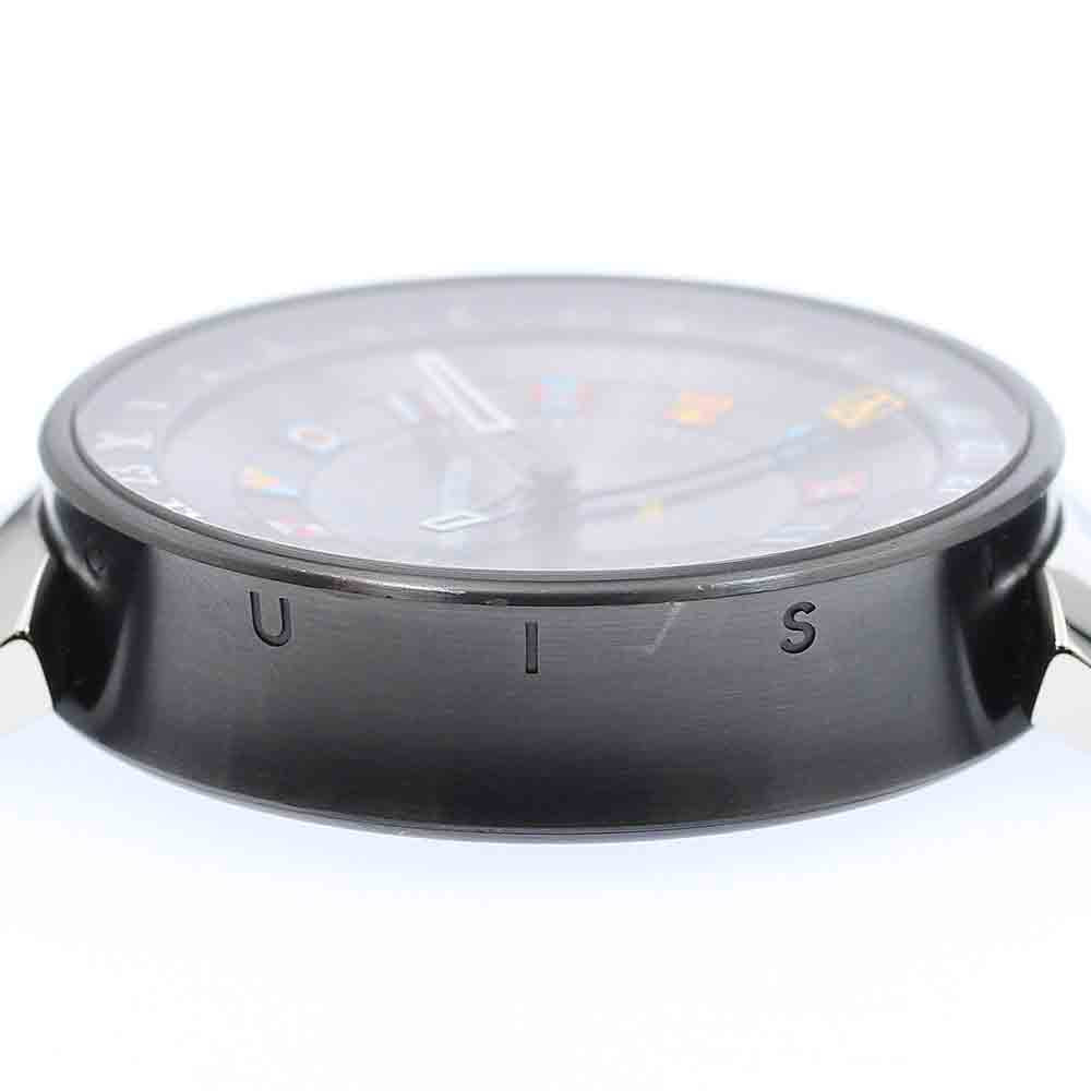 LOUIS VUITTON QA097 Tambour Moon Dual Time GMT Quartz Men's Watch Excellent Condition