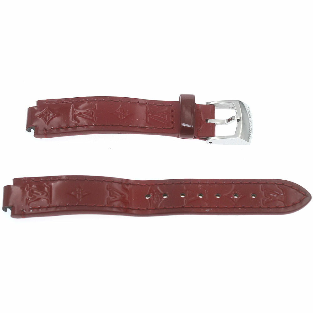 LOUIS VUITTON QA146Z Tambour PM Monogram Fuchsia & Orange 8-Diamond Quartz Women's Watch with Box and Warranty Card