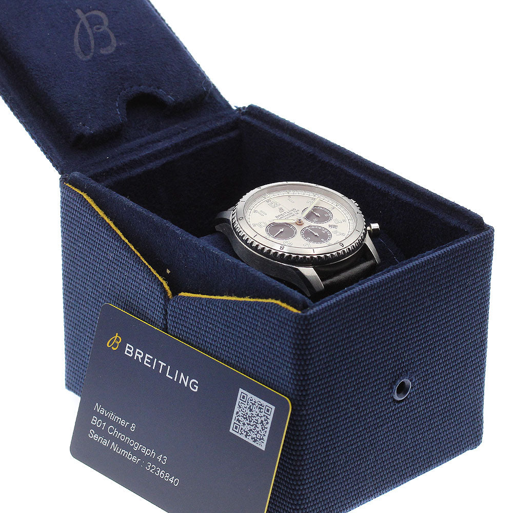 BREITLING AB0117 Navitimer 8 Chronograph Date Automatic Men's Watch Excellent Condition with Inner Box and Warranty Card.