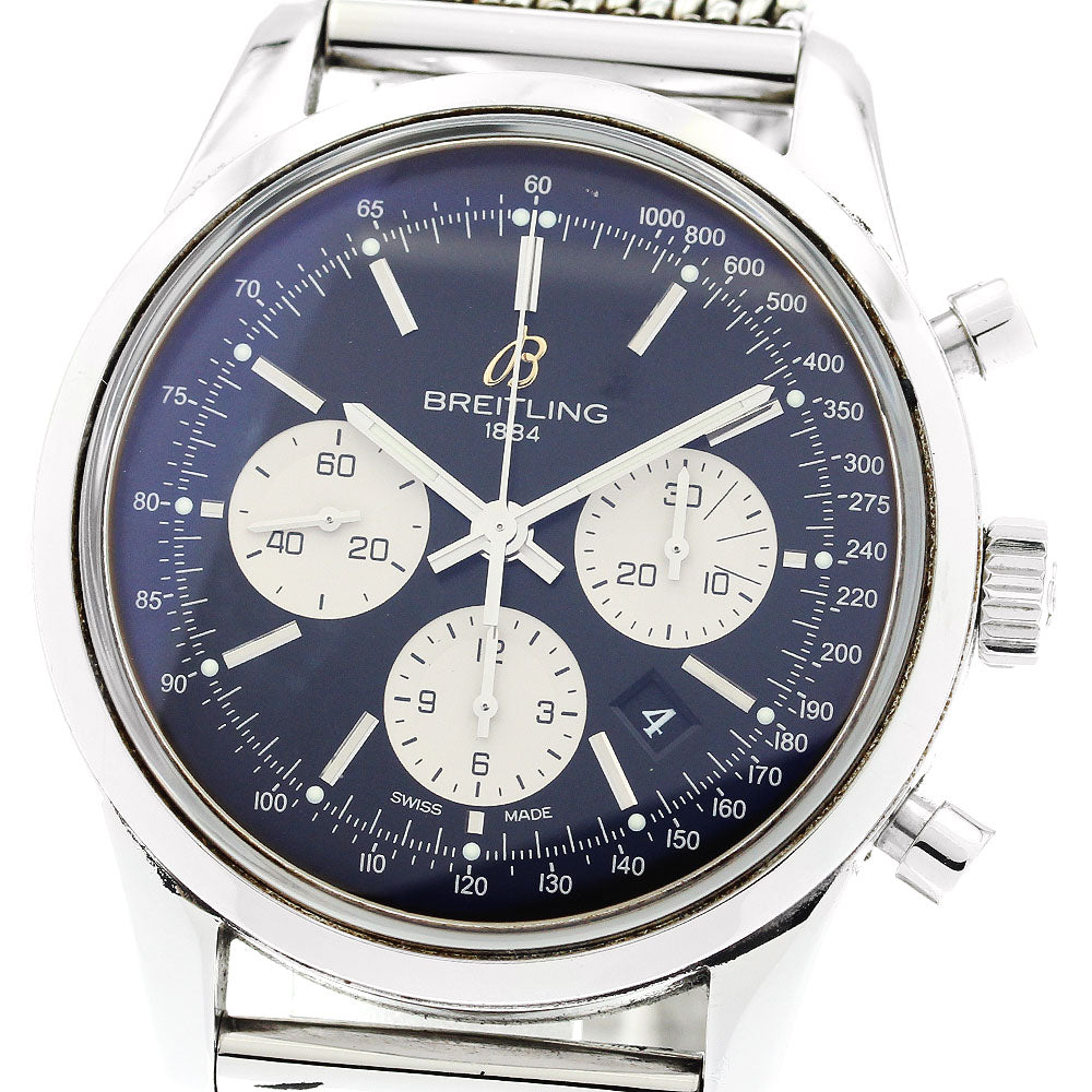 BREITLING AB0151 Transocean Chronograph Automatic Men's Watch with Warranty