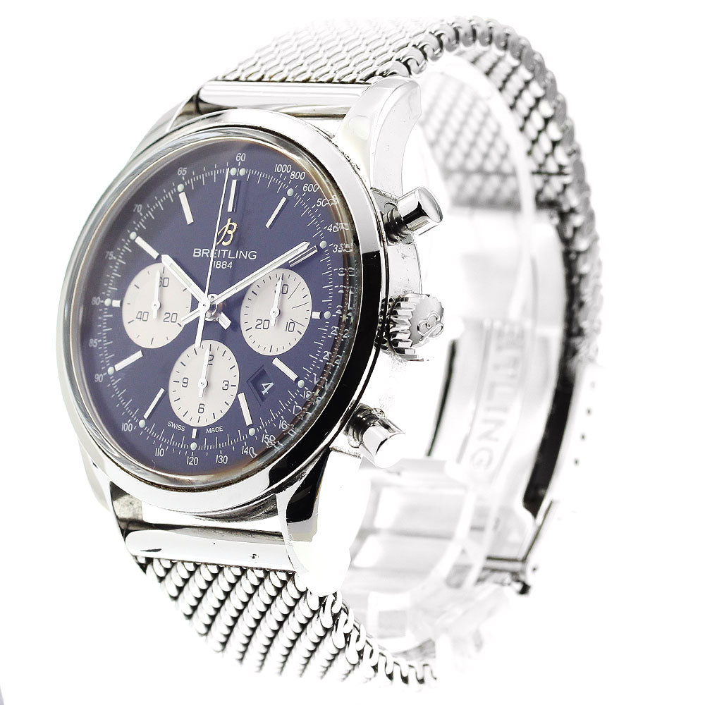 BREITLING AB0151 Transocean Chronograph Automatic Men's Watch with Warranty