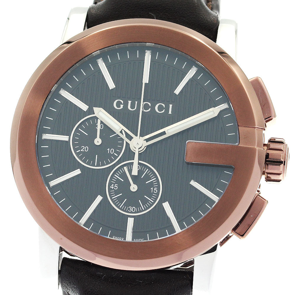 GUCCI 101.2/YA101202 G-Chrono Quartz Men's Watch Excellent Condition with Box and Warranty Card