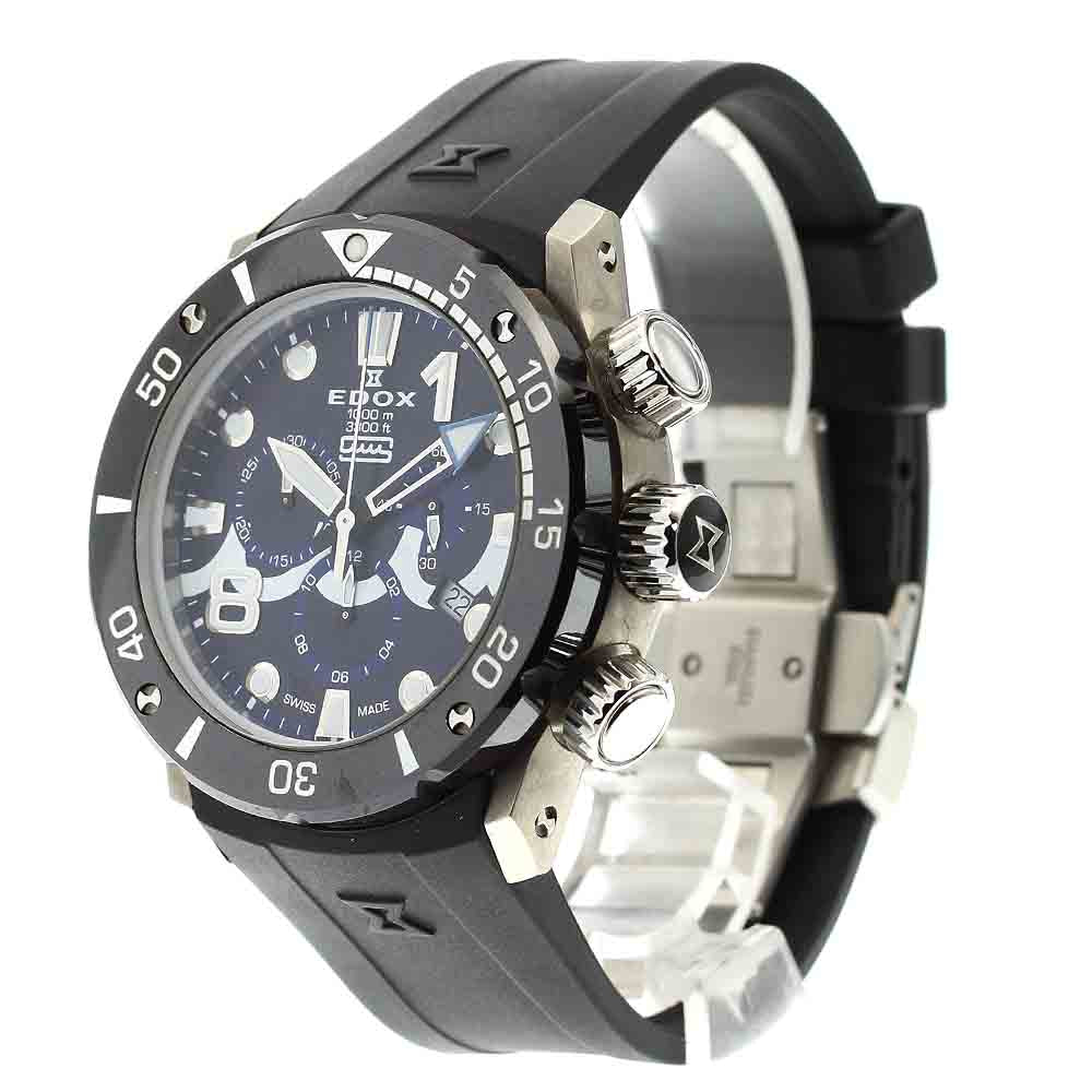 EDOX 10242-TINMUTA Chrono Offshore 1 AJHH muta Marine Collaboration Quartz Men's Watch Excellent Condition with Warranty.
