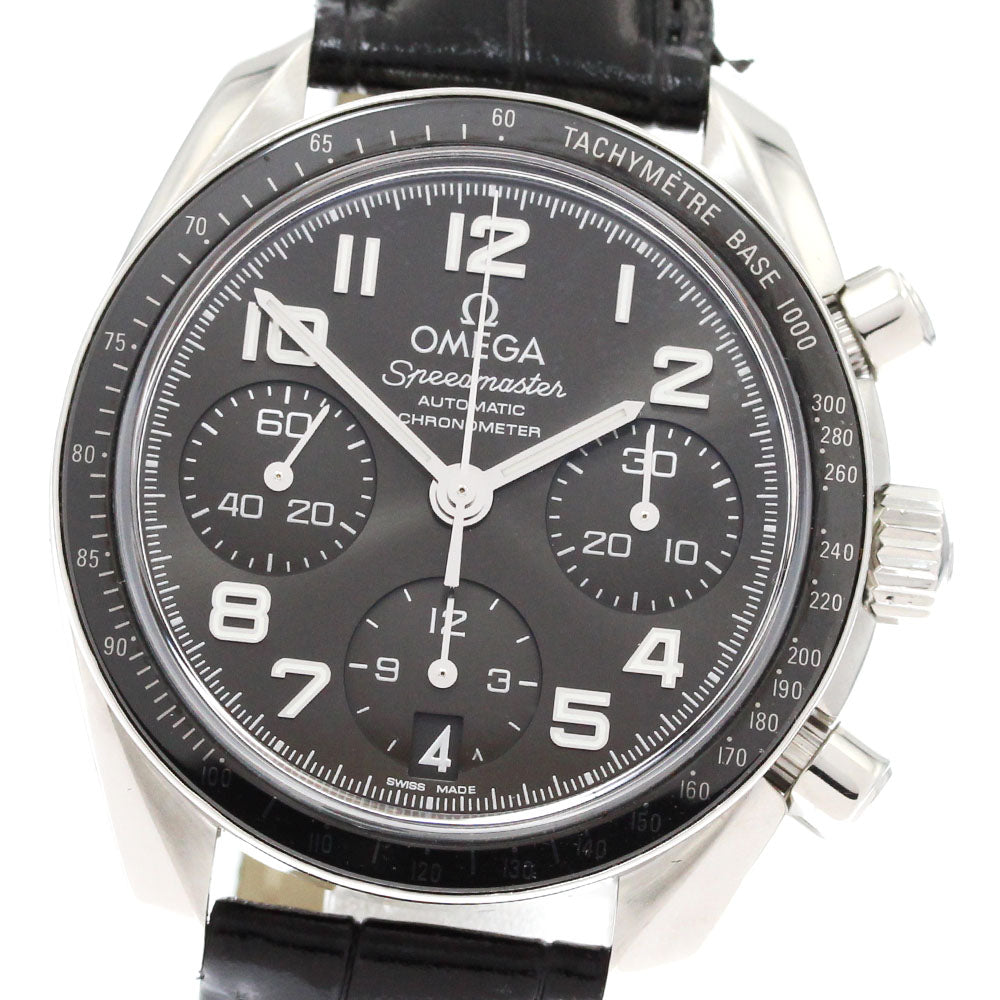 OMEGA 324.33.38.40.06.001 Speedmaster Chronograph Date Automatic Ladies' Watch Excellent Condition with Warranty.