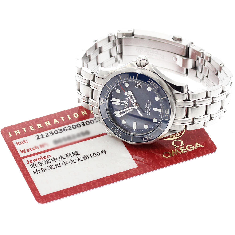 OMEGA 212.30.36.20.03.001 Seamaster 300 Co-Axial Date Automatic Boys' Watch with Warranty