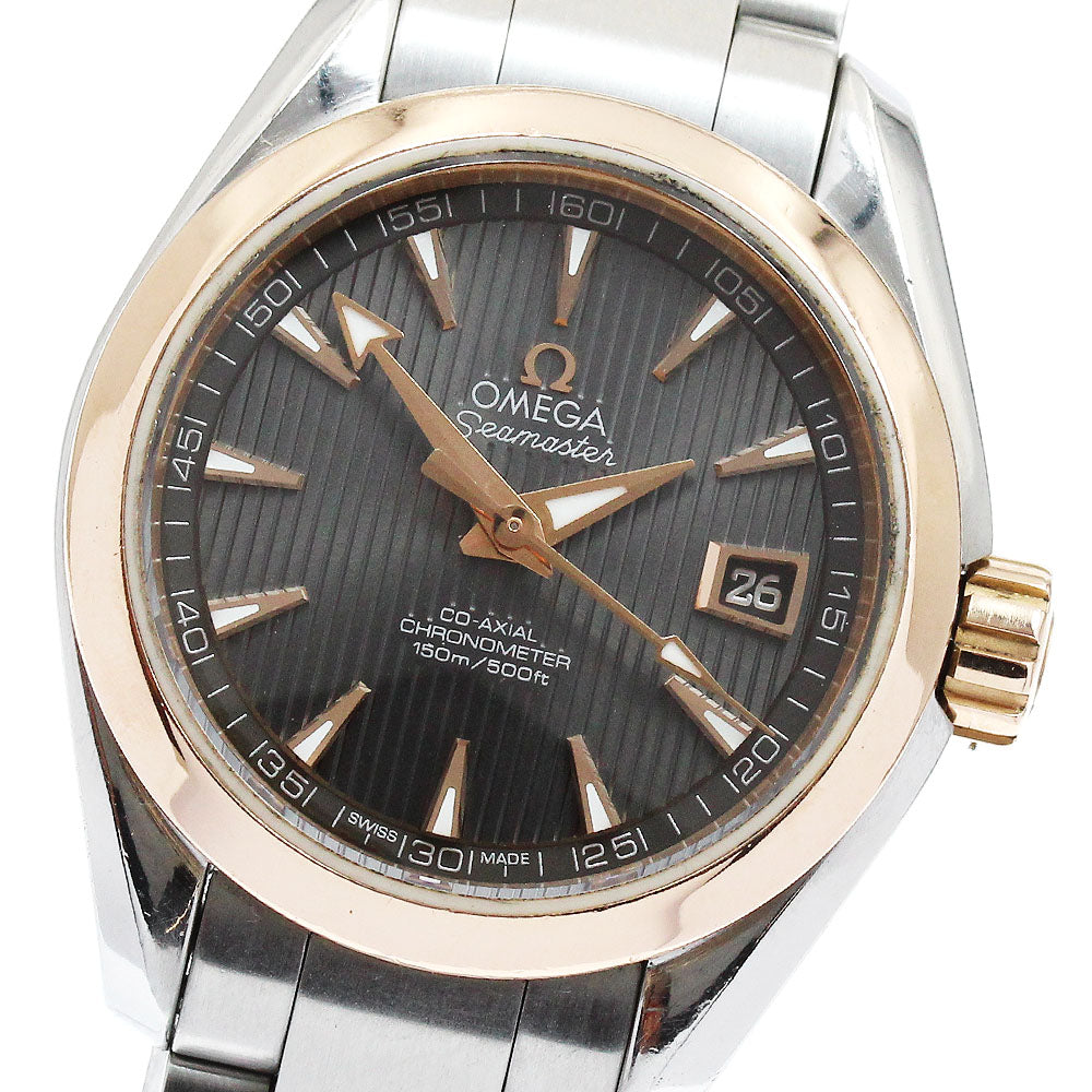OMEGA 231.20.30.20.06.003 Seamaster Aqua Terra 150M K18PG Bezel Date Automatic Ladies Watch with Warranty