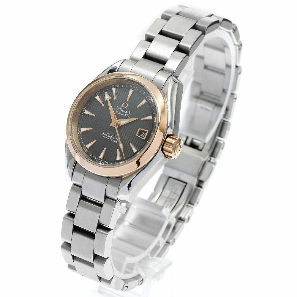 OMEGA 231.20.30.20.06.003 Seamaster Aqua Terra 150M K18PG Bezel Date Automatic Ladies Watch with Warranty