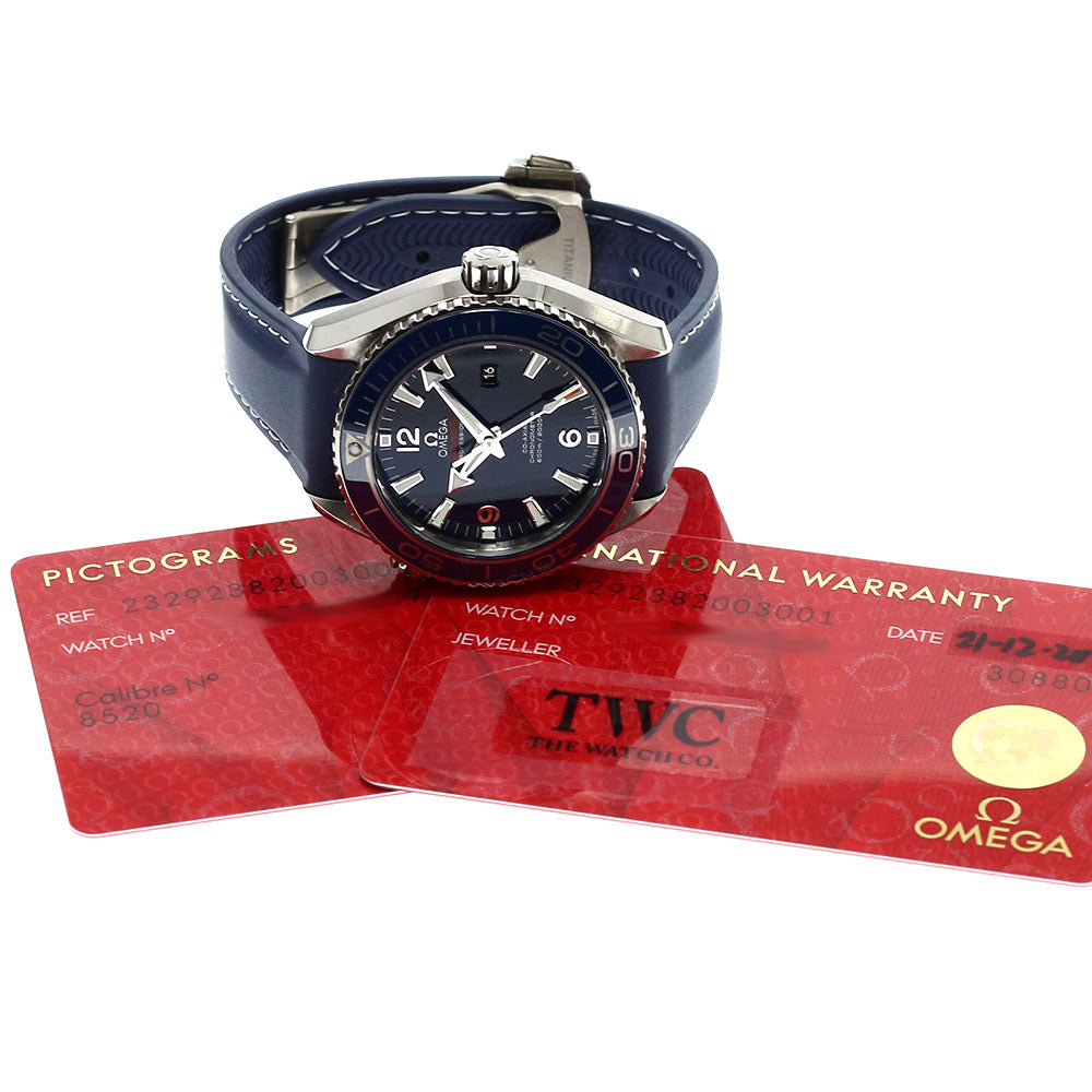 OMEGA 232.92.38.20.03.001 Seamaster Planet Ocean Date Automatic Boys' Watch Excellent Condition with Warranty.