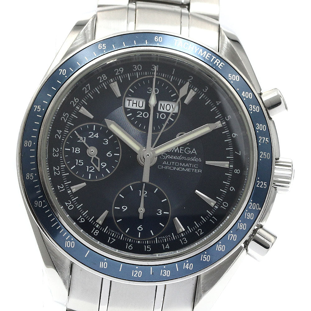 OMEGA 3222.80 Speedmaster Triple Calendar Chronograph Automatic Men's Watch with Warranty Card