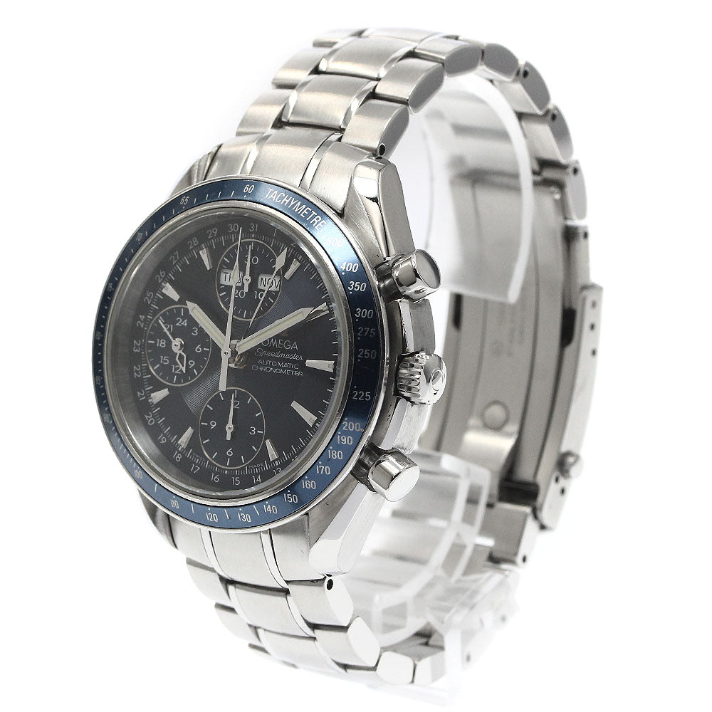 OMEGA 3222.80 Speedmaster Triple Calendar Chronograph Automatic Men's Watch with Warranty Card