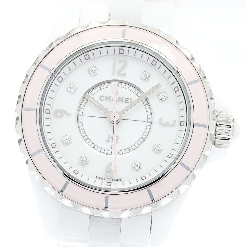 CHANEL H4466 J12 8P Diamond Quartz Women's Watch (Good Condition)