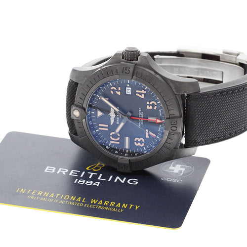 BREITLING V32395 Avenger GMT 45 Night Mission Automatic Men's Watch with Warranty
