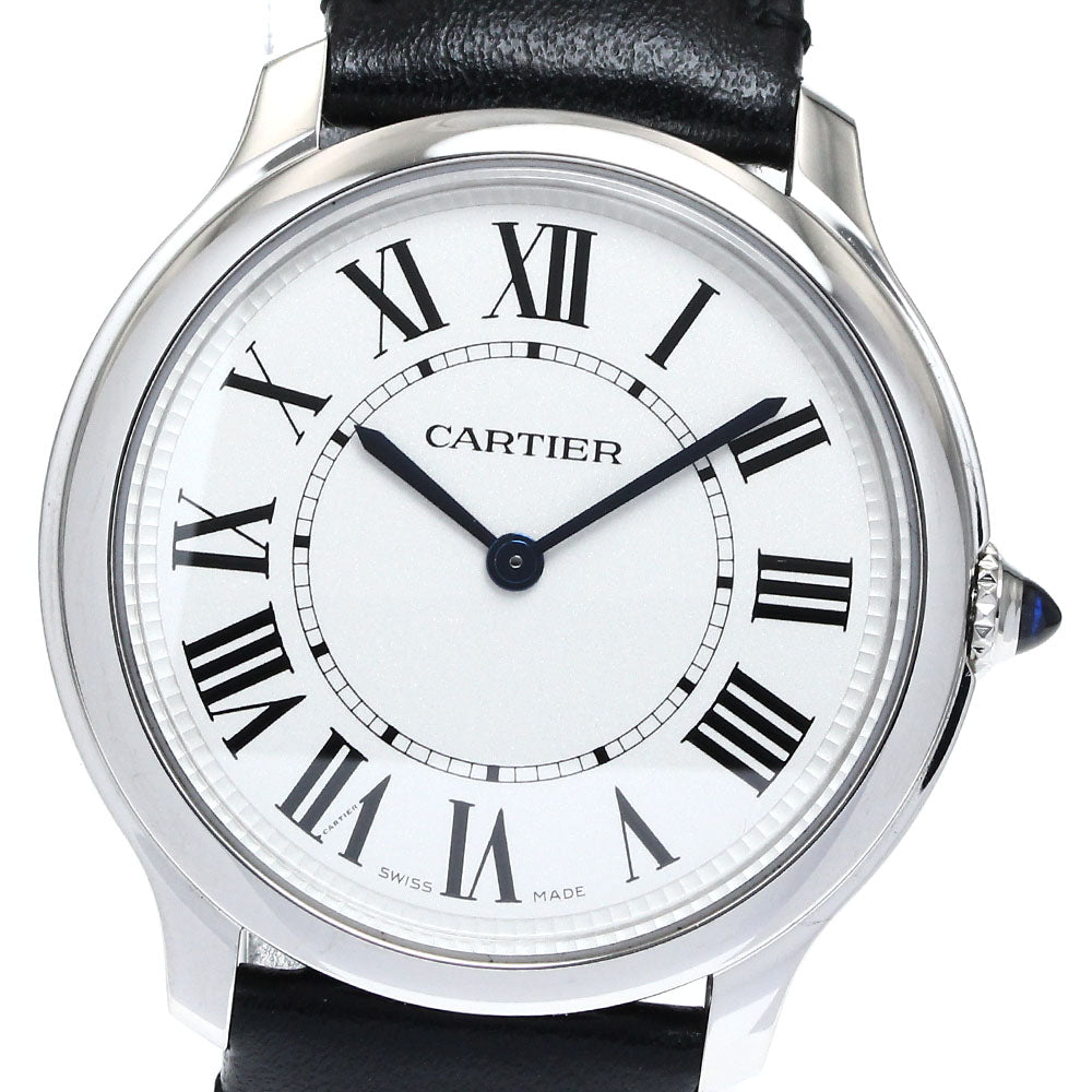 CARTIER WSRN0031 Ronde Must 36MM Online Exclusive Quartz Men's Watch - Excellent Condition