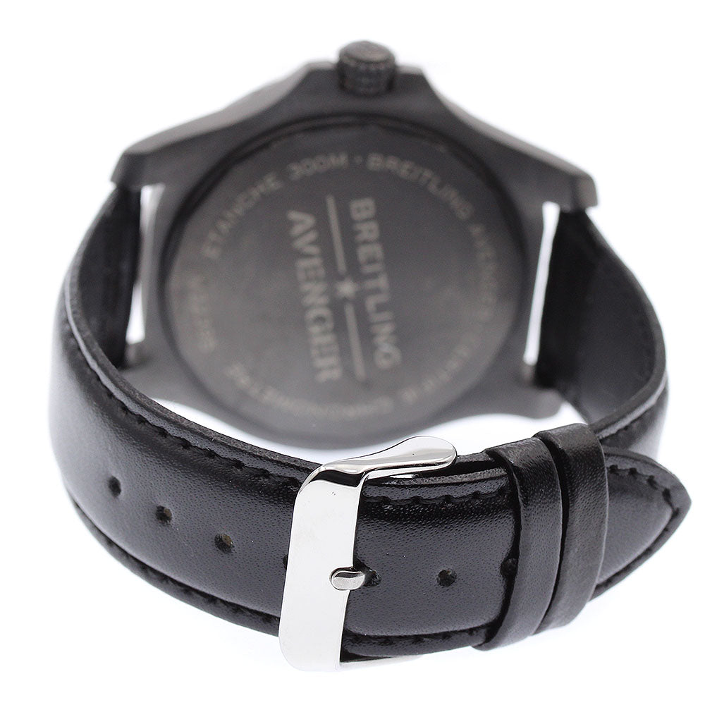 BREITLING V32395 Avenger GMT 45 Night Mission Automatic Men's Watch Excellent Condition with Warranty.
