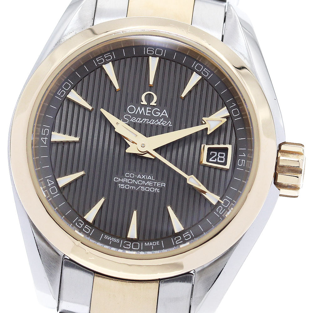 OMEGA 231.20.30.20.06.002 Seamaster Aqua Terra 150M 18K Yellow Gold Bezel Date Automatic Ladies Watch with Warranty
