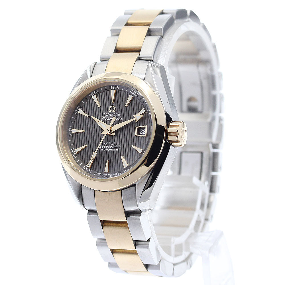 OMEGA 231.20.30.20.06.002 Seamaster Aqua Terra 150M 18K Yellow Gold Bezel Date Automatic Ladies Watch with Warranty