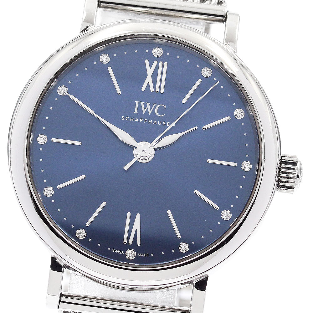 IWC SCHAFFHAUSEN IW357404 Portofino Automatic 34 12P Diamond Automatic Winding Boys' Watch