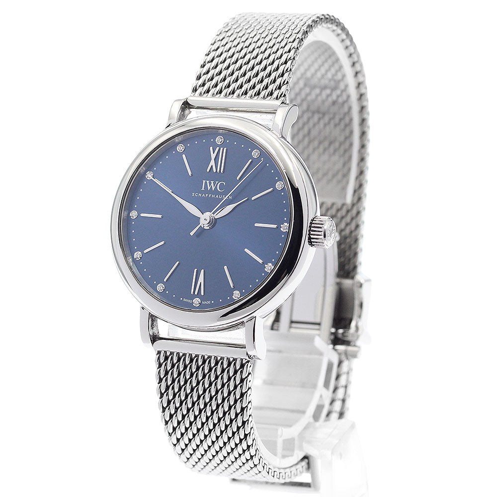 IWC SCHAFFHAUSEN IW357404 Portofino Automatic 34 12P Diamond Automatic Winding Boys' Watch