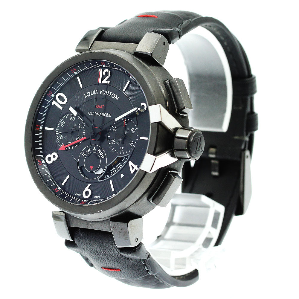 LOUIS VUITTON Q10580 Tambour Evolution GMT Chronograph Automatic Men's Watch
