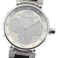 LOUIS VUITTON Q131P Tambour Forever Diamond Quartz Women's Watch with Box