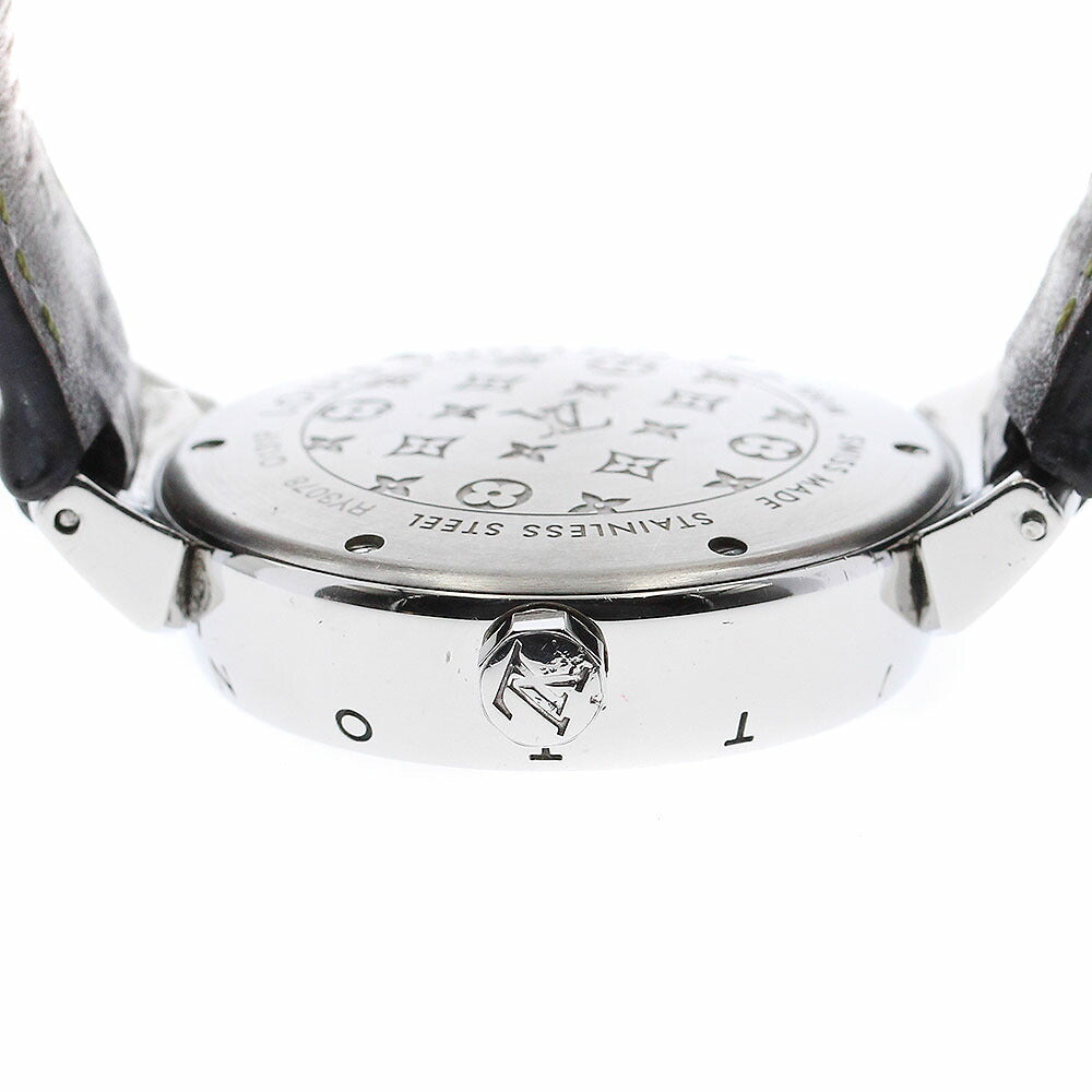 LOUIS VUITTON Q131P Tambour Forever Diamond Quartz Women's Watch with Box