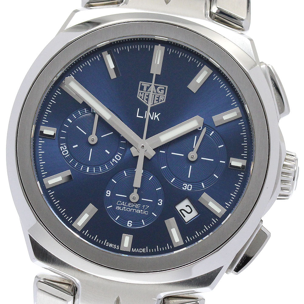TAG Heuer CBC2112 Link Caliber 17 Chronograph Automatic Men's Watch Excellent Condition with Box and Warranty Card