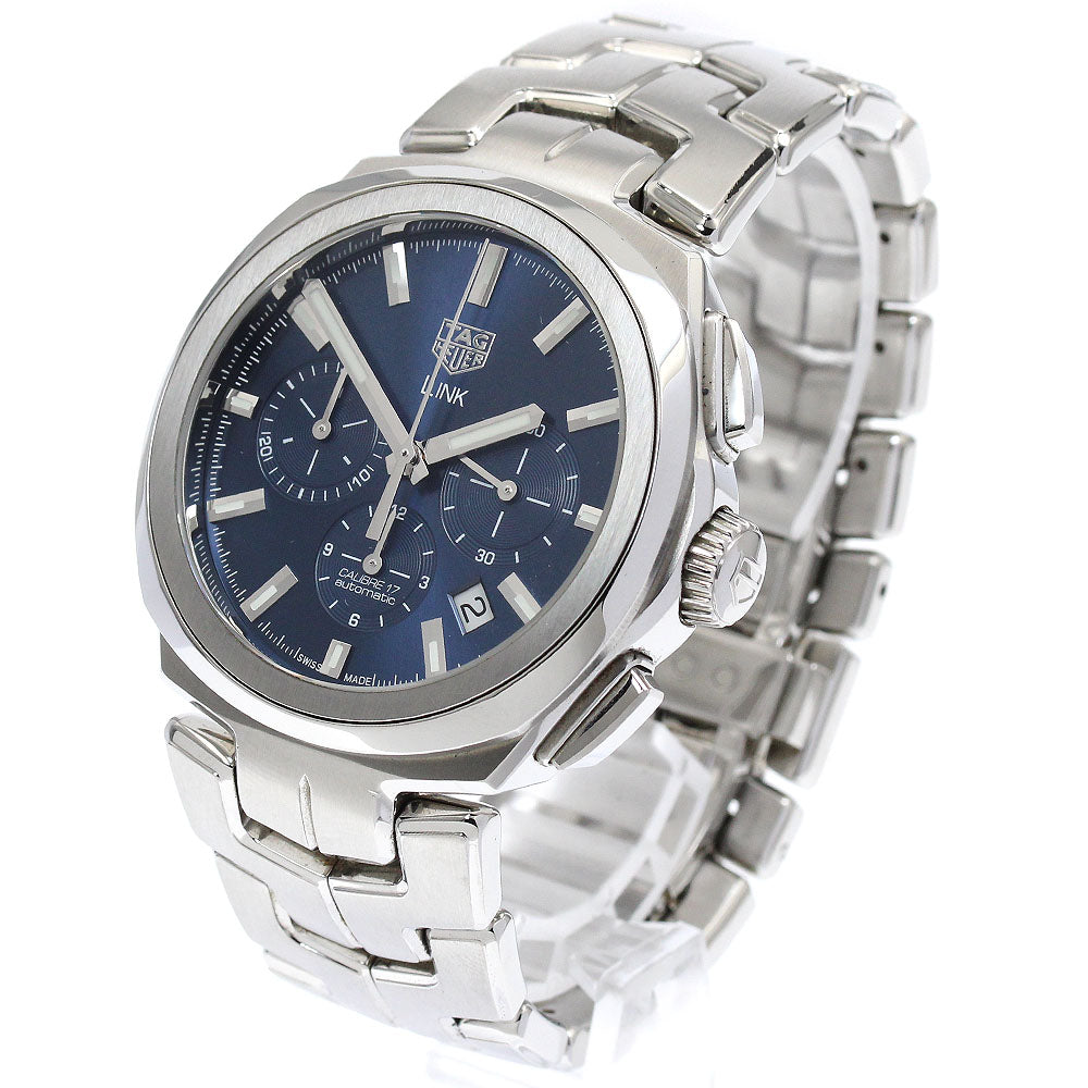 TAG Heuer CBC2112 Link Caliber 17 Chronograph Automatic Men's Watch Excellent Condition with Box and Warranty Card