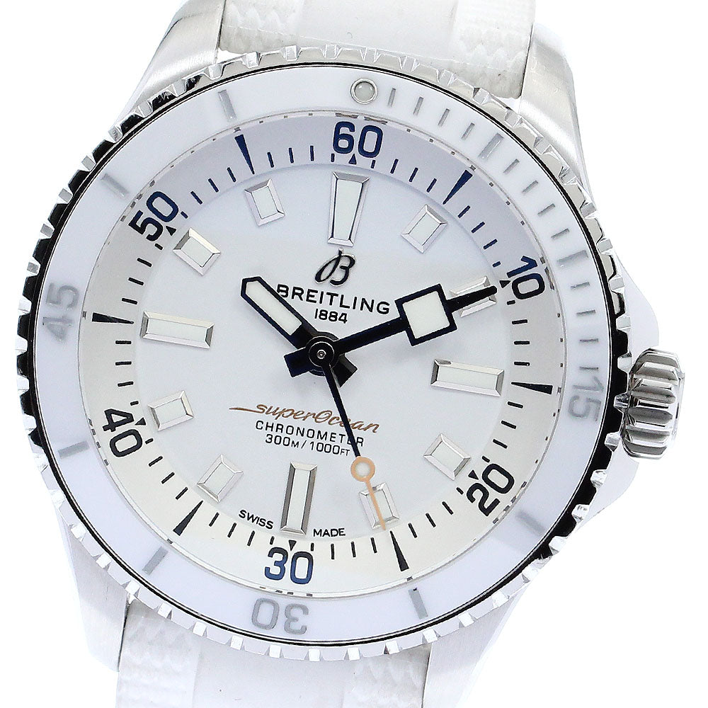 BREITLING A17377 Superocean Automatic 36 Automatic Winding Boys' Watch with Inner Box and Warranty Card