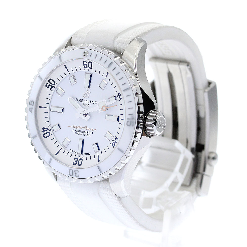 BREITLING A17377 Superocean Automatic 36 Automatic Winding Boys' Watch with Inner Box and Warranty Card