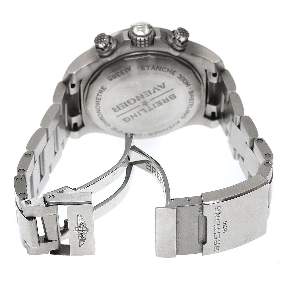 BREITLING A13385 Avenger Chronograph 43 Date Automatic Men's Watch with Box and Warranty Card