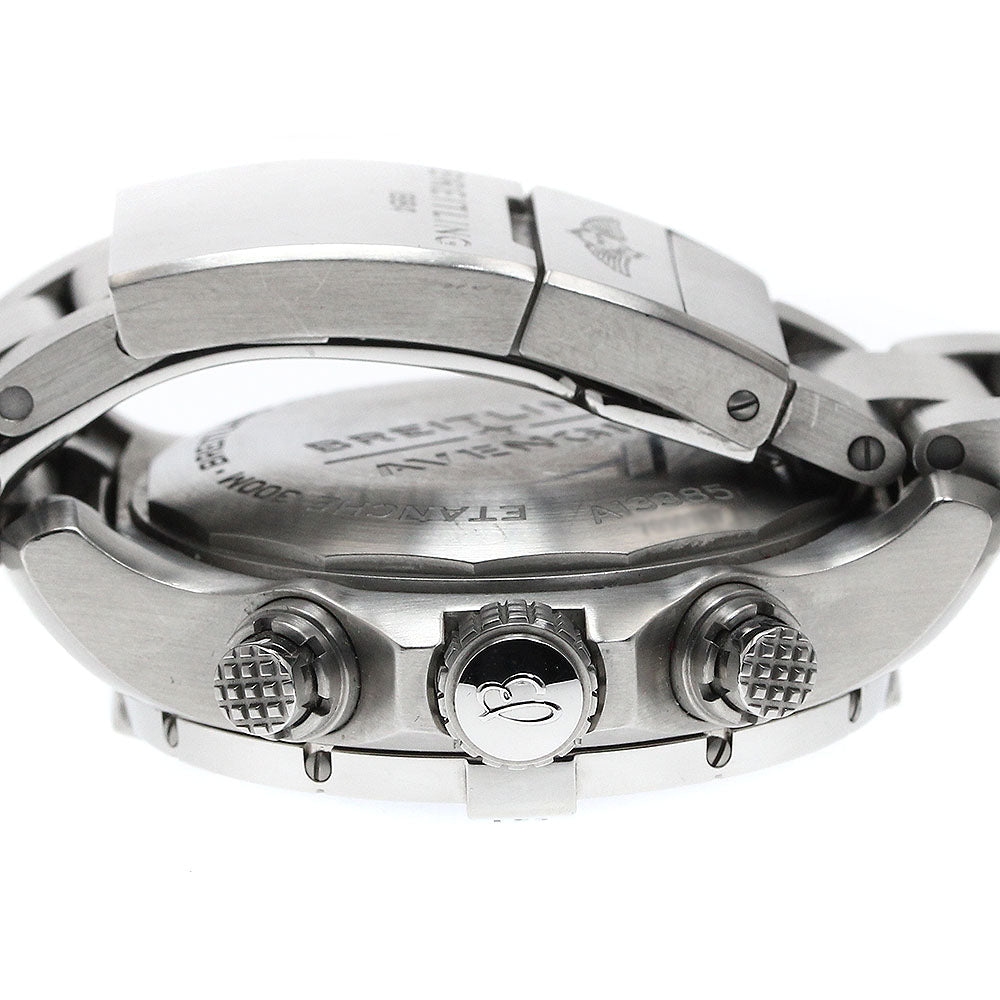 BREITLING A13385 Avenger Chronograph 43 Date Automatic Men's Watch with Box and Warranty Card