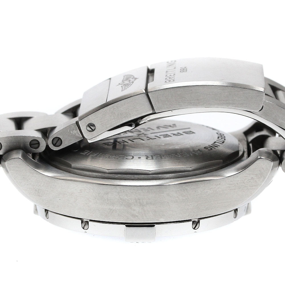 BREITLING A13385 Avenger Chronograph 43 Date Automatic Men's Watch with Box and Warranty Card
