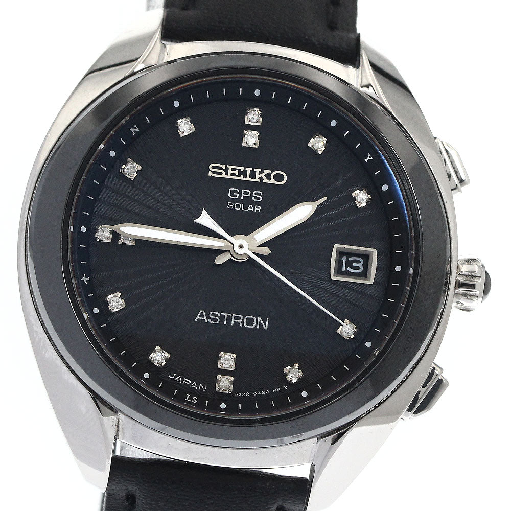 SEIKO STXD001/3X22-0AA0 Astron 14P Diamond Date Solar Radio Controlled Women's Watch