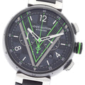 LOUIS VUITTON QA130 Tambour Damier Graphite Race Chronograph Automatic Men's Watch