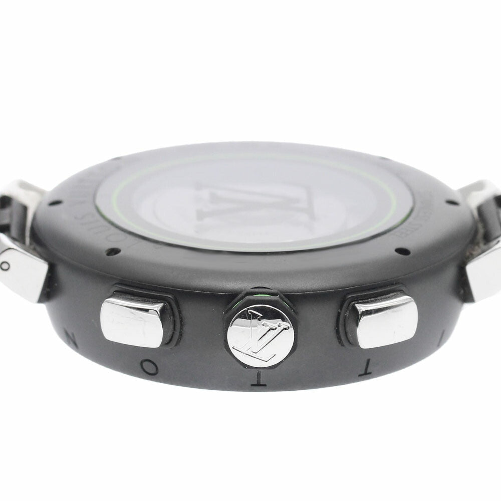 LOUIS VUITTON QA130 Tambour Damier Graphite Race Chronograph Automatic Men's Watch