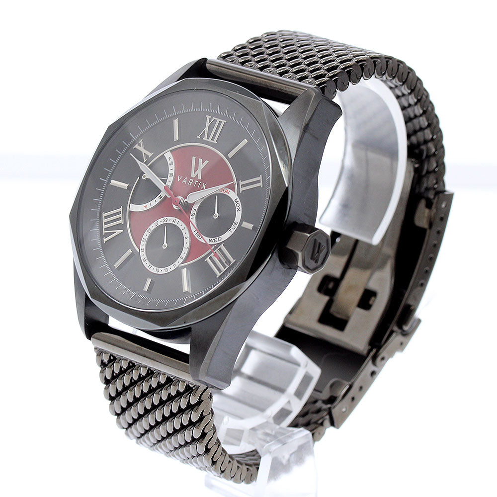 VARTIX PR02B ALIVE Day-Date Power Reserve Automatic Men's Watch Excellent Condition with Box