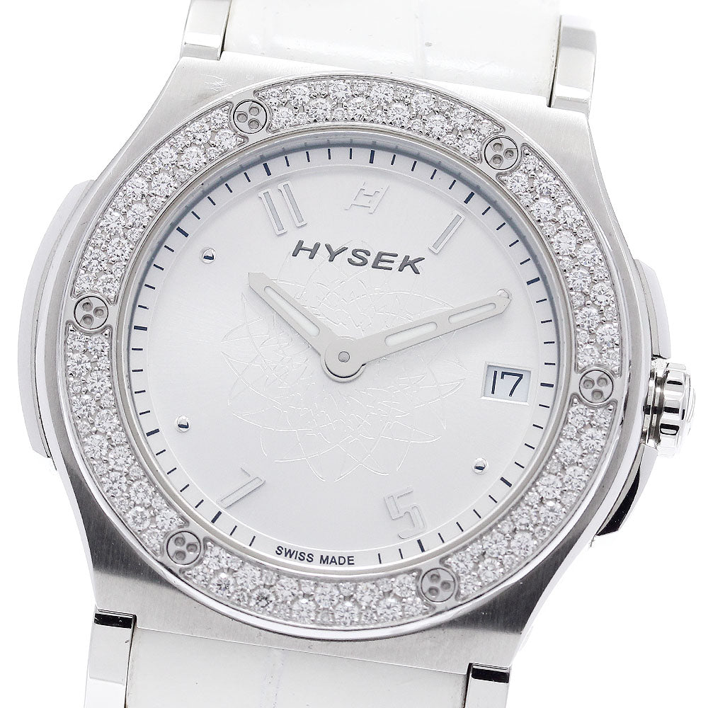 HYSEK AB3813A05 Abyss Diamond Bezel Date Quartz Ladies Watch (with box and warranty)